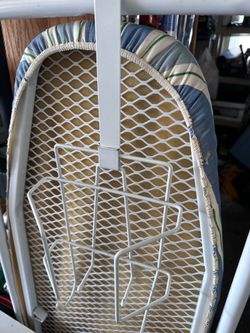 Over the door ironing board and sunbeam magic glide iron