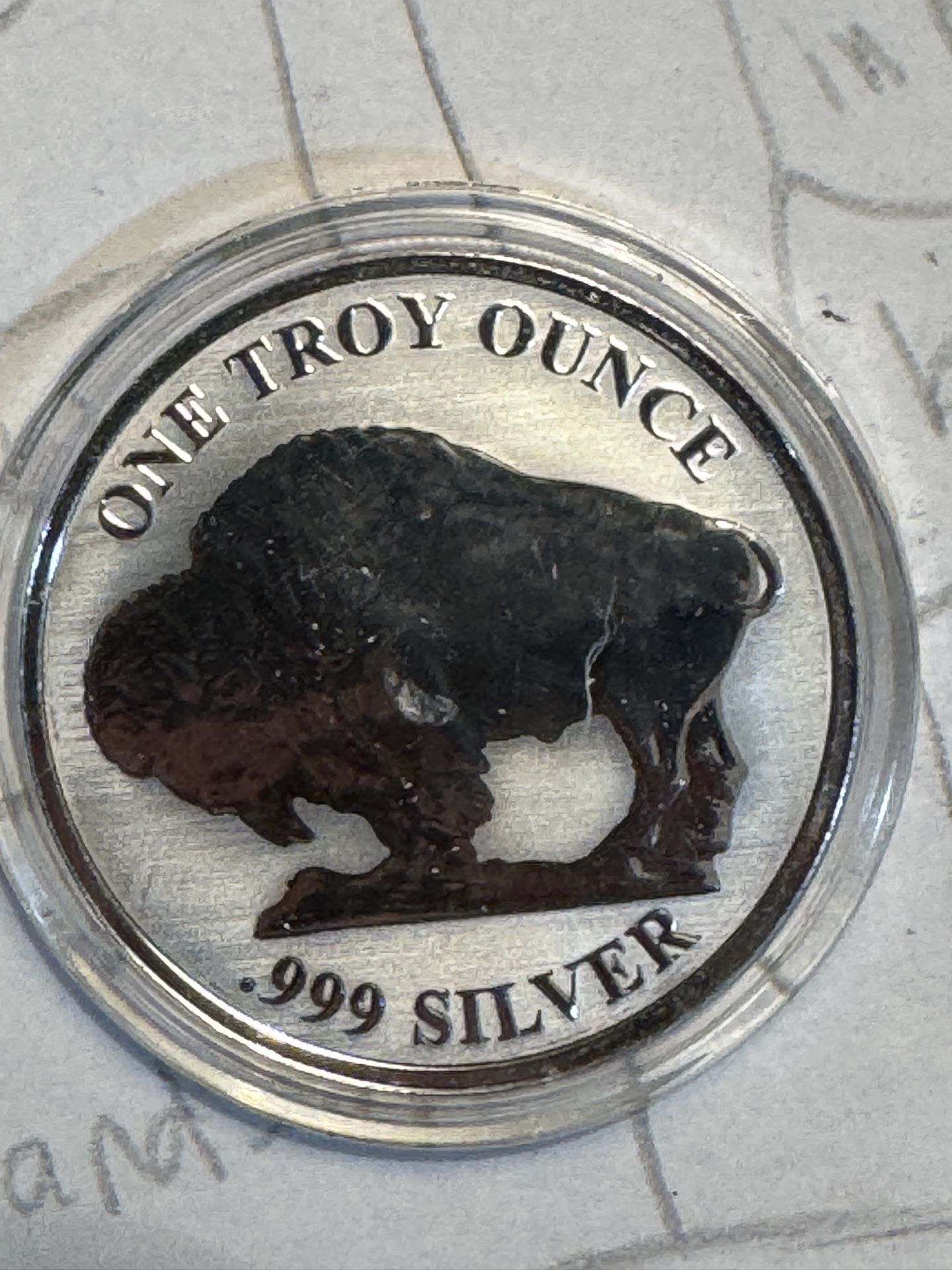 This is a 1 oz .999 fine silver Buffalo round.