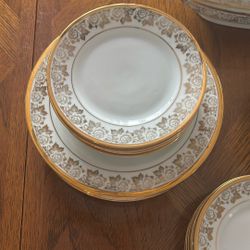 Vintage China Service For 6 Plus Serving Dish