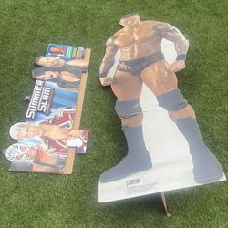 WWE Randy Orton cut out  & WWE store display
