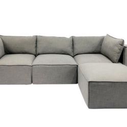 World Market Large Gray Modular Chaise - World Market Tyson Gray Modular Sectional