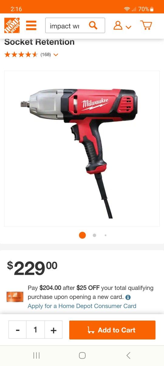 Milwaukee Impact Wrench