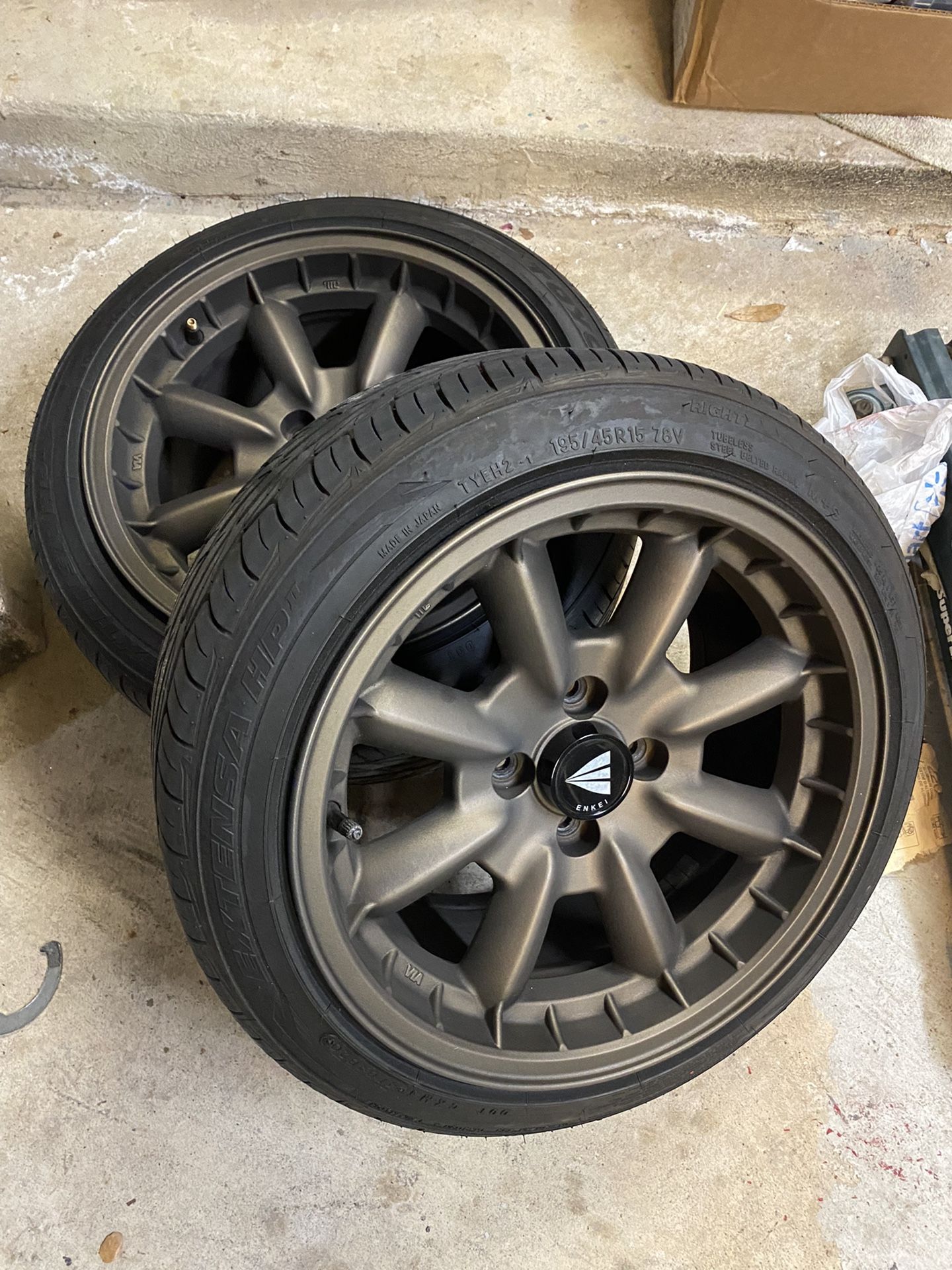 Enkei Compe 4x130 17mm Matte Gunmetal Wheel 4775551517GM