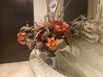 Beautiful Artificial Flower Arrangement In Vase 