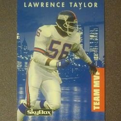 1992 Skybox Primetime Lawrence Taylor New York Giants N.Y. #209 Team MVP Football Card Vintage Collectible Sports NFL