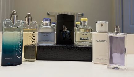 Men’s Cologne Bundle – Mugler, Cartier, YSL & Dolce & Gabbana