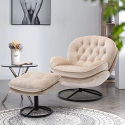 Accent Chair With Ottoman 