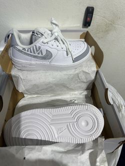 Nike Air Force 1 Kids Sneakers White Gray