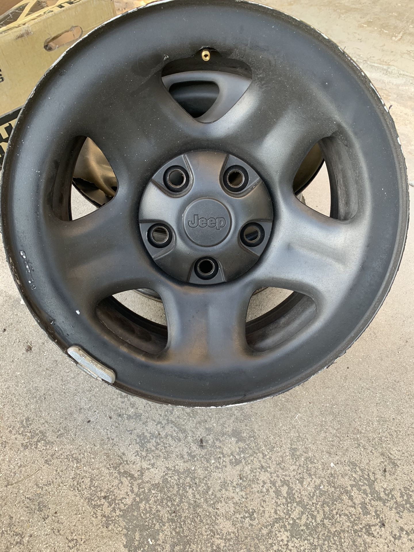 Jeep OEM wheels with caps set of four