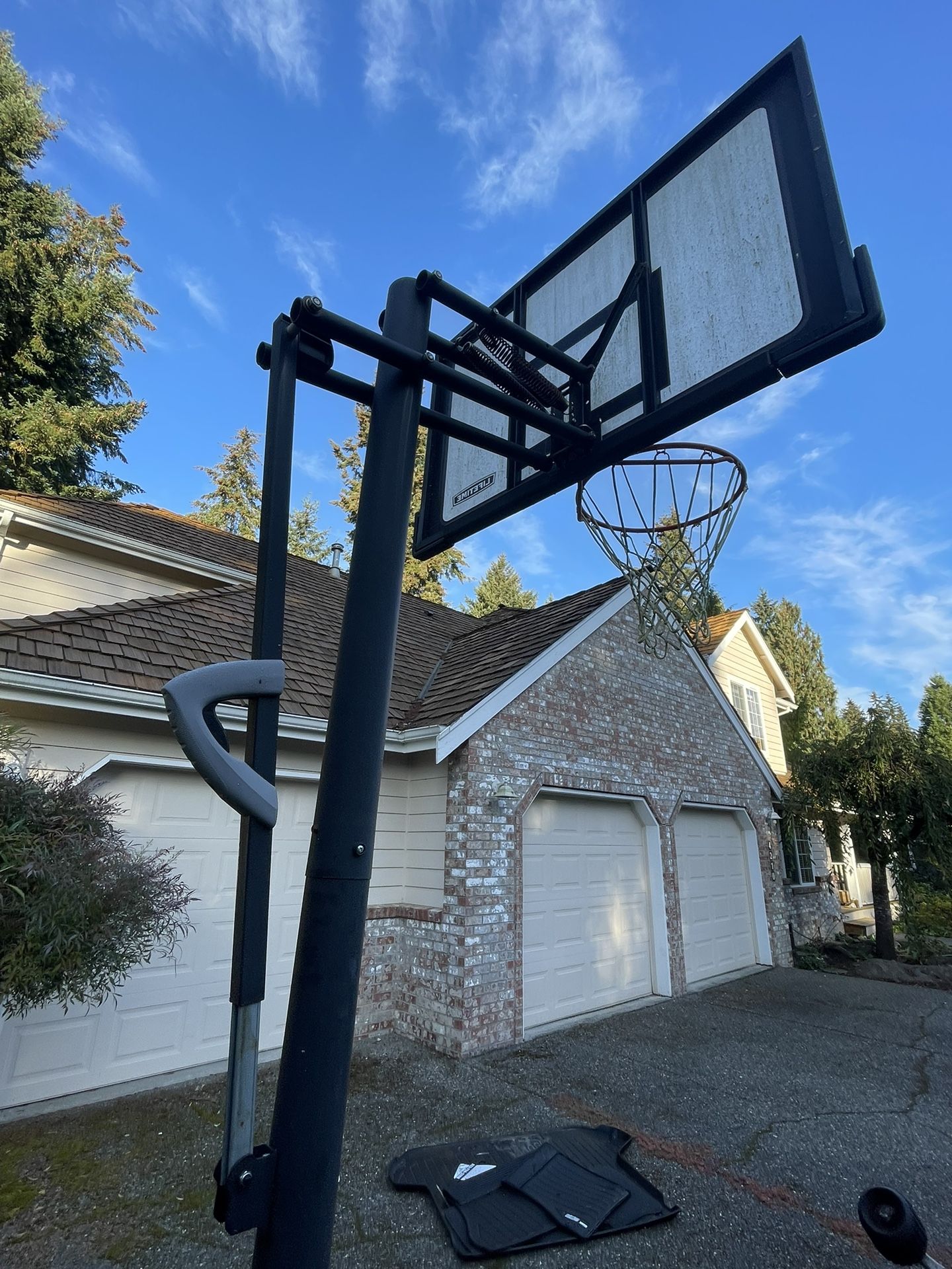 Adjustable Basketball Hoop. 250 New Plus Tax for Sale in Gig Harbor, WA
