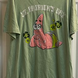 Brand new Men’s light green wash Sponge Bob tee size 2XL