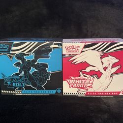 Black Bolt/white flare Elite Trainer Box $160
