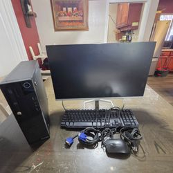Lenovo ThinkCentre Desktop PC with Monitor and Accessories
