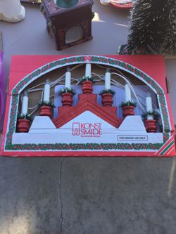 Light up candle decoration