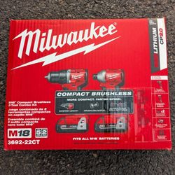 Milwaukee M18 Brushless Compact Drill & Impact Driver Kit