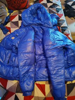 Moncler Blue Puffer Down Jacket with Hood