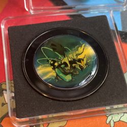 Pokemon Black Version 2 Black Kyurem Commemorative Metal Coin Token