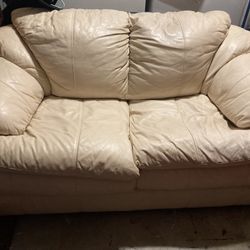 Leather Love Seat