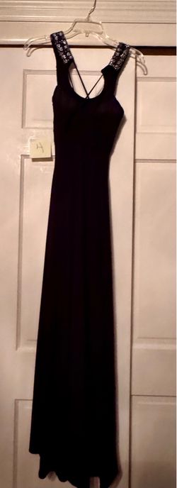 Silver, Gray, and Pearl Beaded Formal Gown by JS Boutique- Size 4