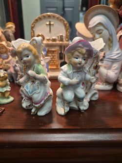 MOJAE set of 2 spill vases vintage
