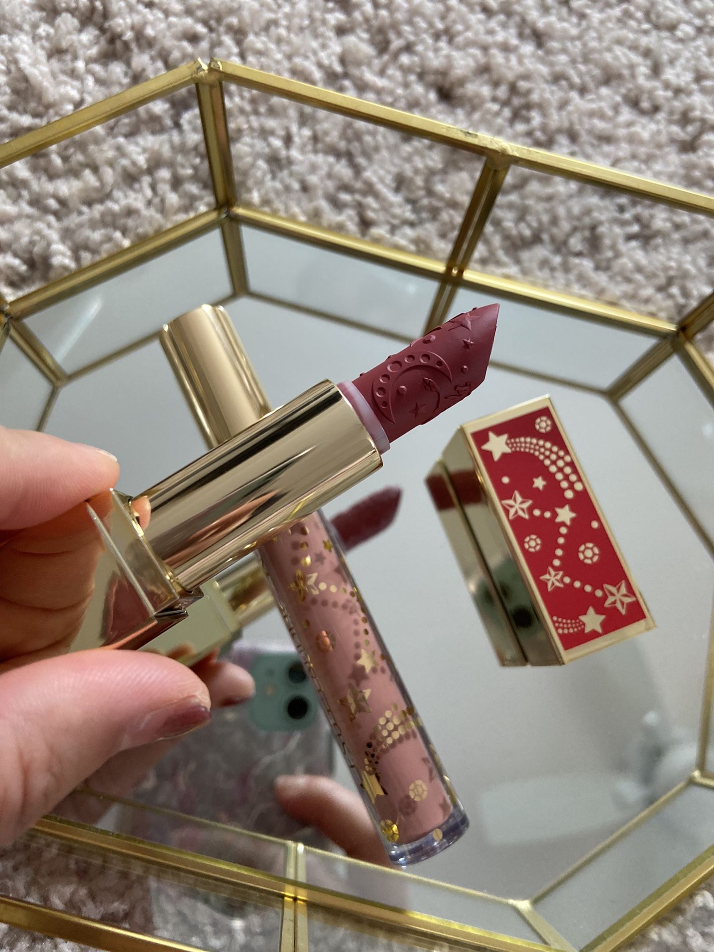 Estée Lauder full size lipstick & lip gloss