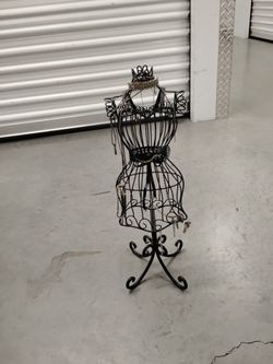 Cast iron miniature dress stand