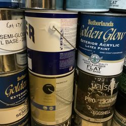 Many Gallons Of Premium Paint, Titanium Color