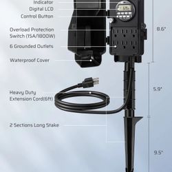  Outdoor Power Stake Timers
