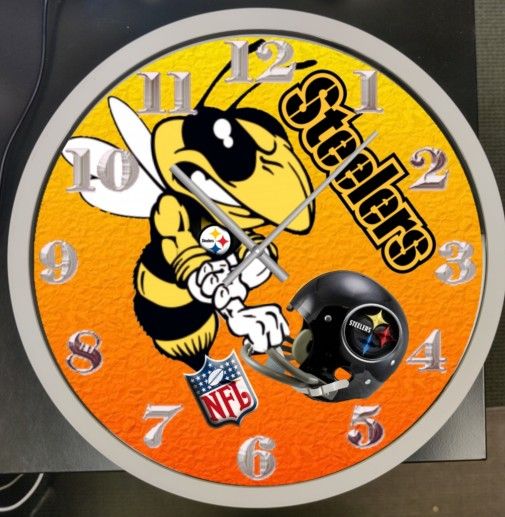 Steelers Clock 