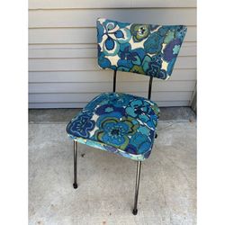 Vintage Mid Century Modern Floral Chair