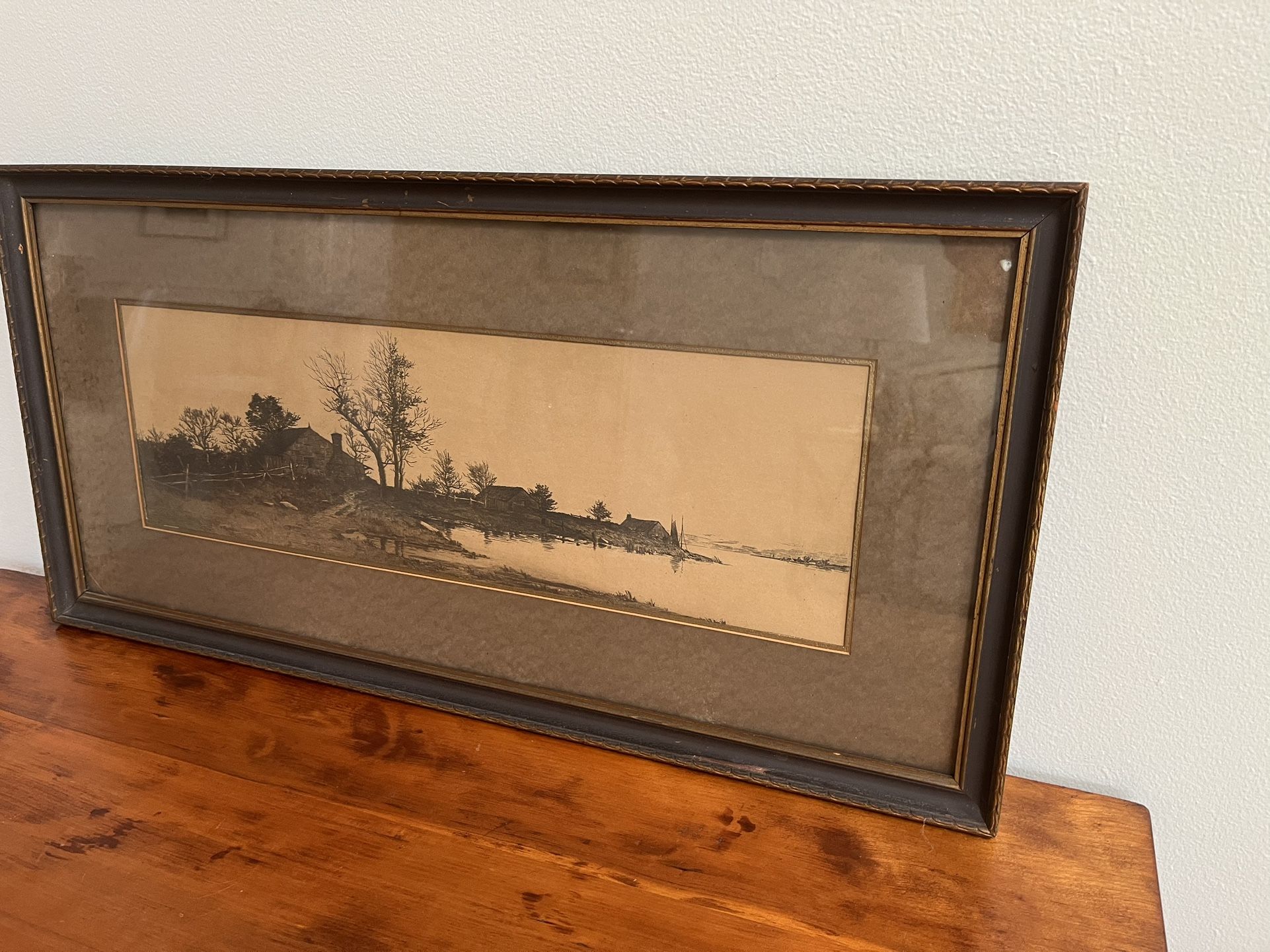 Antique Framed Lithograph