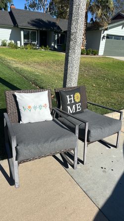 Patio chairs - cushions and pillows included