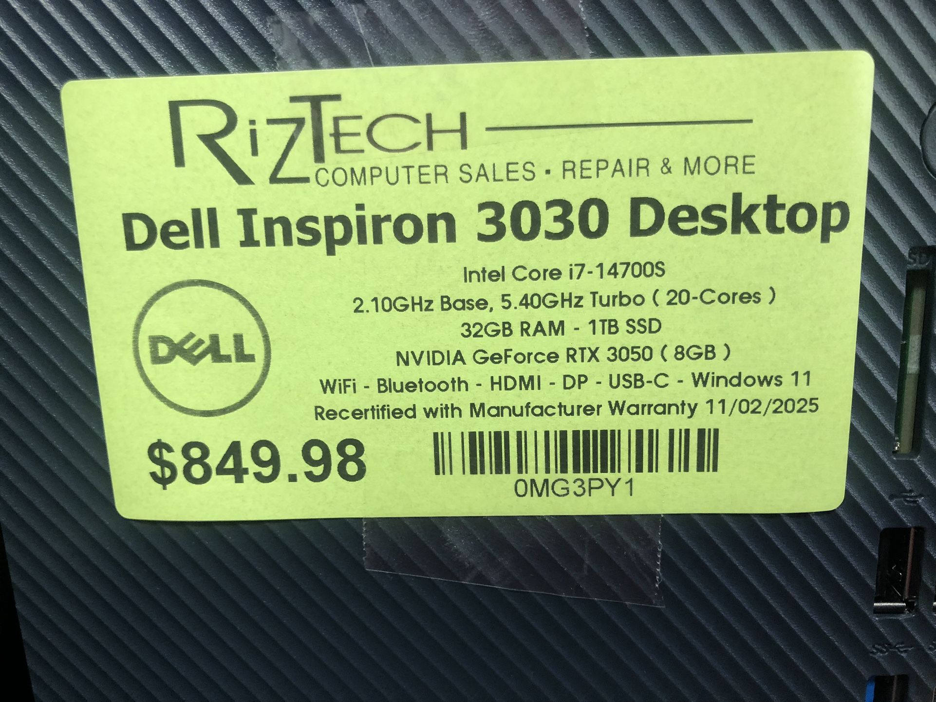 Dell Inspiron 3030 Desktop – $849.98