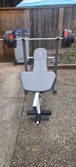 Weight Bench and weights