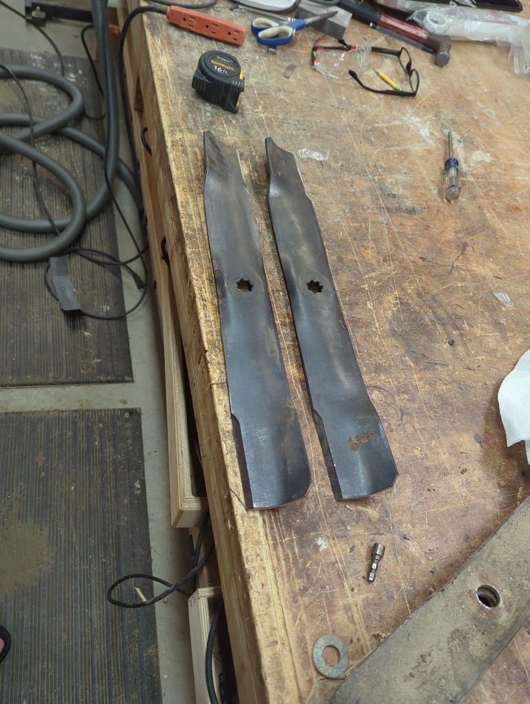 Mower Blades for a lawn tractor