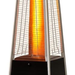 48000 BTU Pyramid Patio Heater for Outdoor Double Layer Stainless Steel Burner Triple Protection System Quartz Glass Tube Propane Heater for Home & Co
