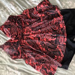 NWOT  Size JXX   Summery Tankini Swimsuit With Boy Legs. 