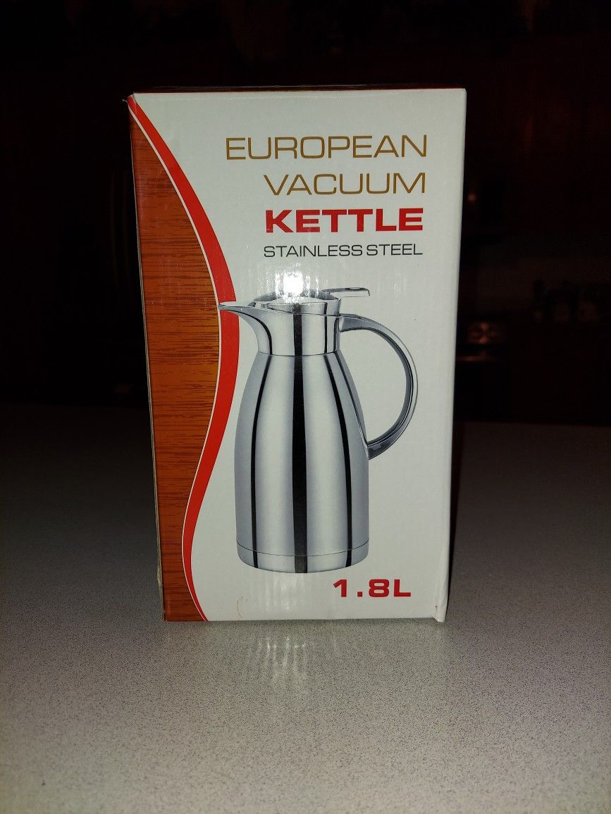 HAOSENS STAINLESS STEEL EUROPEAN VACUUM KETTLE NEW FACTORY SEALED IN BOX 
