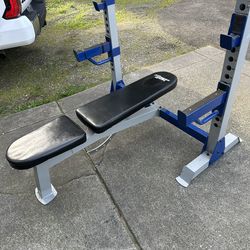 Rack/bench Combo Fitness Gear,  PRO OB 600 In Great Condition,!