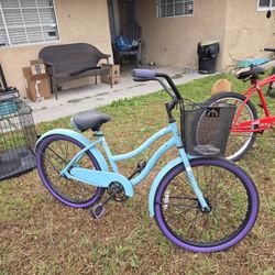 24" Beach Cruiser Bike Women Kids