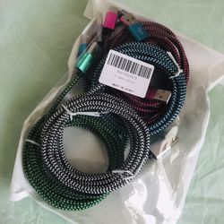 USB Type C Cable Nylon Braided x5