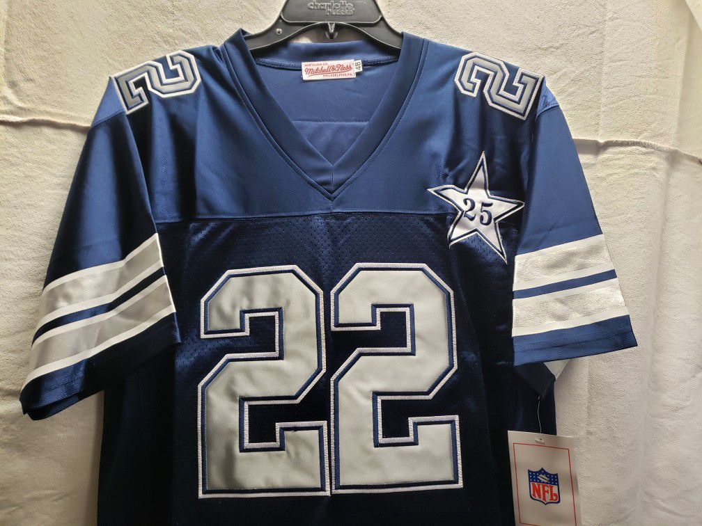 Dallas Cowboys #22 E .Smith Dark Blue Man Jersey, Size 3XL, Brand New for  Sale in San Bernardino, CA - OfferUp