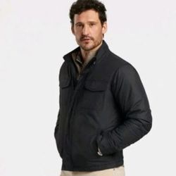 Peter Millar Norfolk Bomber Jacket / MF24Z03 / Color Black / Size L