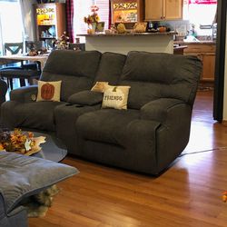 Theater Reclining Couch Set
