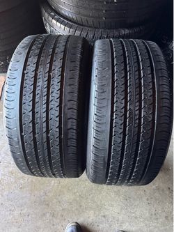 Pair of 265 35 21 Continental pro contact tires