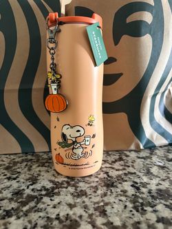 starbuck x peanut snoopy tumbler