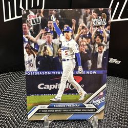 2024 Topps Now  #866 Freddie Freeman World Series Walk-Off Home Run