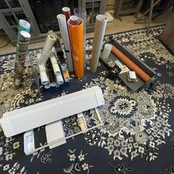 Silhouette Cameo 4 Pro | 2 New Cutting Mats | Great vinyl inventory | Accessories and Vinyl Tools