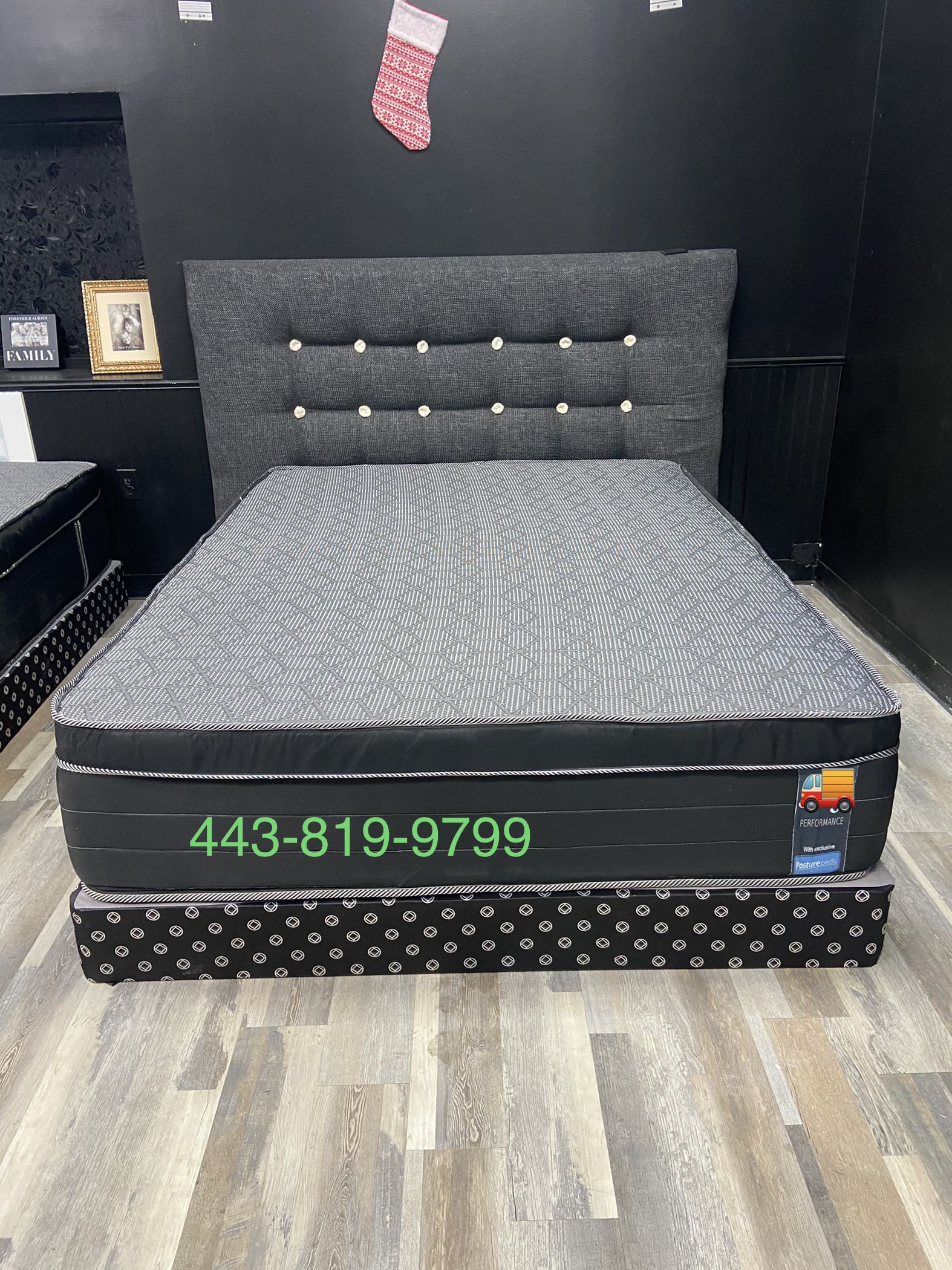Queen Mattress - Double Sides - Come With Free Box Spring - Free Delivery 🚚 To Reasonable Distance