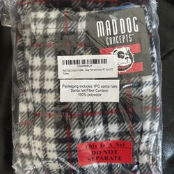 Plaid Sleep Pant With Santa Hat 